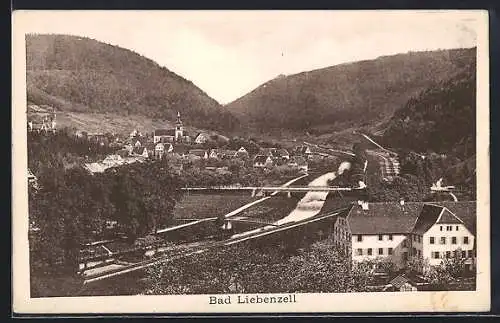 AK Bad Liebenzell, Teilansicht mit Strassenpartie