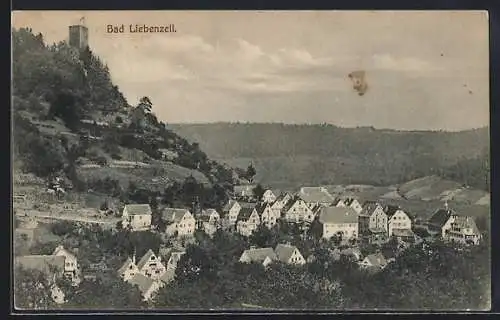 AK Bad Liebenzell, Teilansicht mit Turm