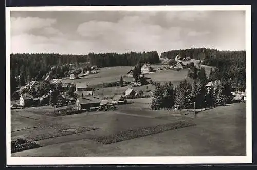 AK Kniebis, Ortsansicht aus der Vogelschau