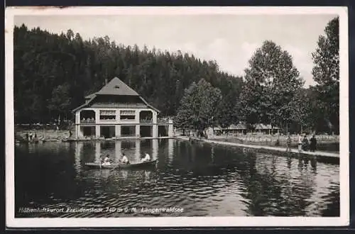 AK Freudenstadt, Langenwaldsee mit Restaurant