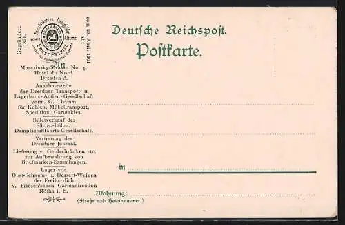 Lithographie Dresden, Truppeneinzug 1871, Kronprinz Albert von Sachsen an der Spitze seiner Kämpfer