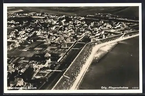 AK Büsum, Fliegeraufnahme des Ortes