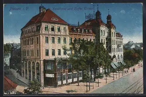 AK Plauen i.V., Conditorei und Cafè Trömel