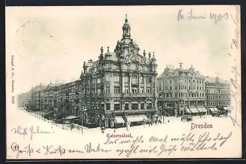 AK Dresden, Vor dem Kaiserpalast