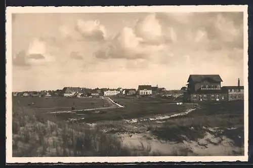 AK Norddorf a. Amrum, Teilansicht vom Strande gesehen