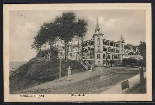 AK Sellin a. Rügen, Blick auf das Strandhotel
