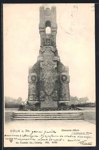 AK Köln-Marienburg, Bismarck-Säule