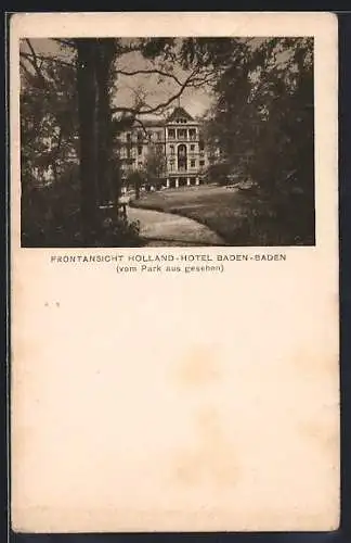 AK Baden-Baden, Holland-Hotel