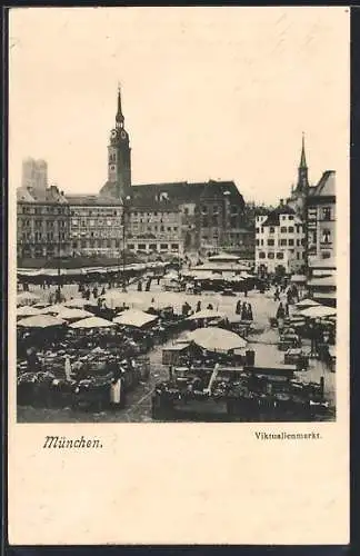 AK München, Viktualienmarkt