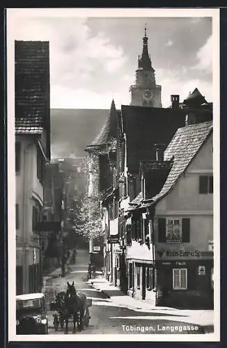 AK Tübingen, Strassenpartie Langegasse