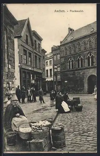AK Aachen, Partie auf dem Fischmarkt