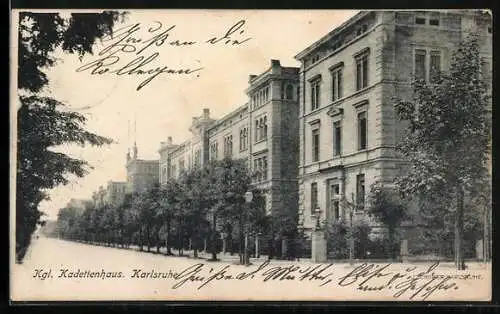 AK Karlsruhe, Das Kgl. Kadettenhaus