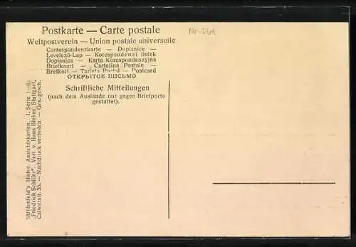 AK Weimar, Herzogl. Gruft, Schillers Sterbezimmer