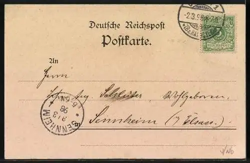 Lithographie Bremen, Waldpartie beim Heerdenthor