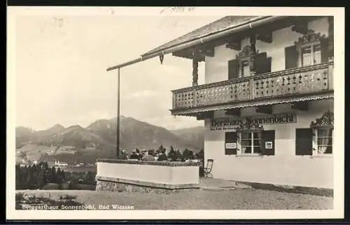 AK Bad Wiessee, Ansicht vom Berggasthaus Sonnenbichl