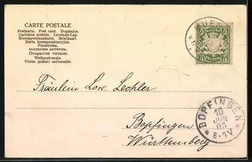 AK München, Münchner Kindl vor dem Maximilianeum