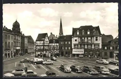 AK Euskirchen, Blick auf den Markt mit Autos
