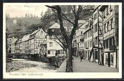 AK Monschau, Eschbachstrasse mit Hotel Stern