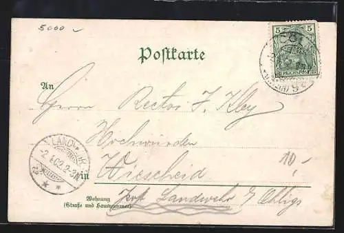 AK Köln-Neustadt, Partie im Volksgarten