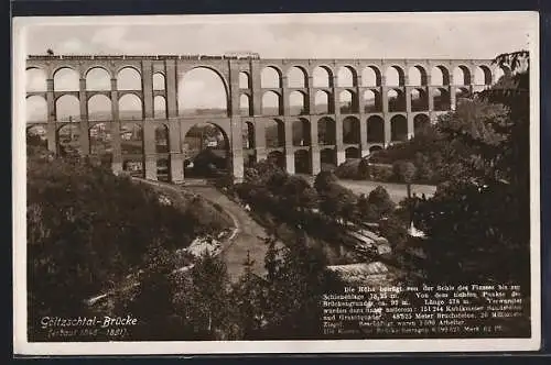 AK Netzschkau, Partie an der Göltzschtalbrücke