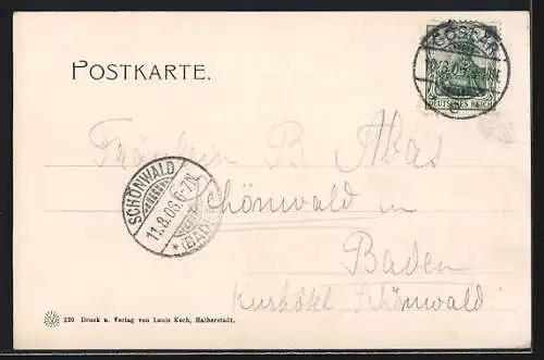 AK Goslar a. H., Partie am Marktbecken