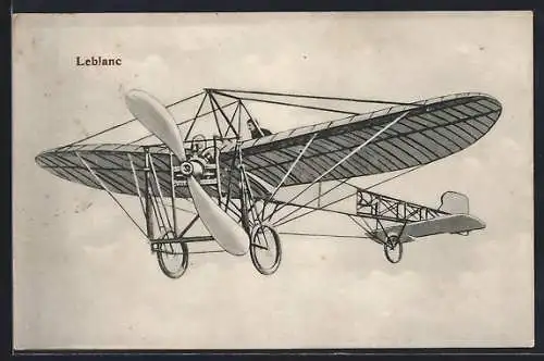 AK Leblanc, Pilot im Flugzeug in der Luft