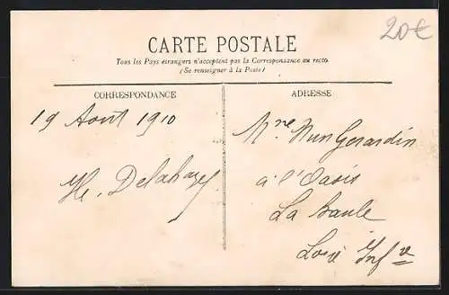 AK Aubrun sur Monoplan Blériot, Flugzeug