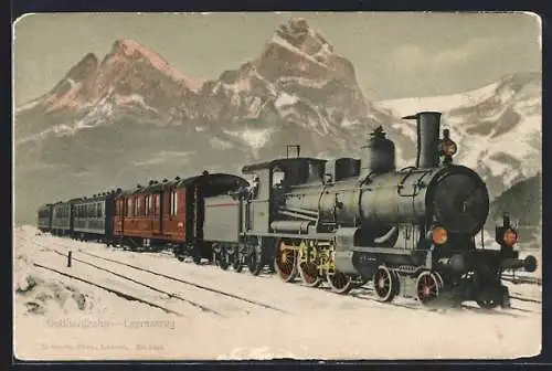 AK Gotthardbahn, Expresszug, schweizer Eisenbahn