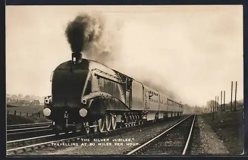 AK The Silver Jubilee, englische Eisenbahn