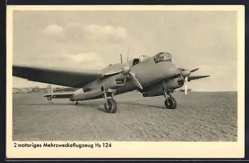 AK Startbereites Mehrzweckflugzeug Henschel Hs 124