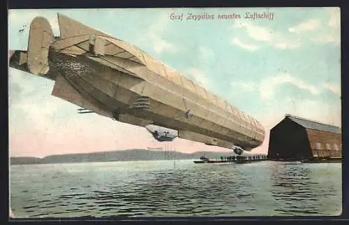 AK Graf Zeppelins neuestes Luftschiff