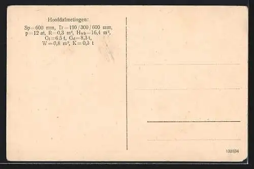 AK Smalspoorige tweeassige Werklokomotief Hanomag, Kleinbahn