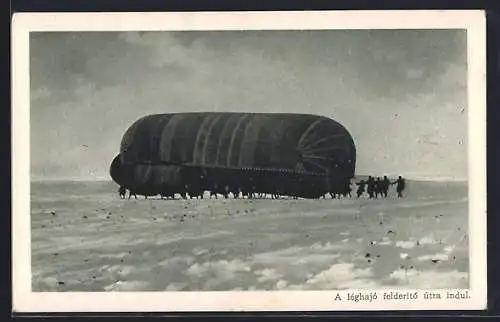 AK Militärballon steigt zu einer Aufklärung auf