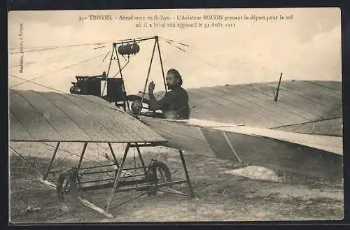AK L`Aviateur Boivin prenat le départ pour le vol, Flugzeug