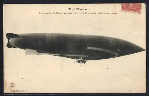 AK Le dirigeable le Lebaudy, Zeppelin