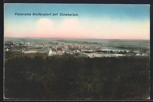 AK Woltersdorf / Mark, Panorama mit Sanatorium