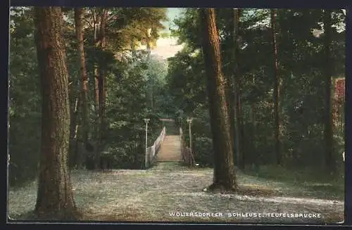 AK Woltersdorf / Mark, Teufelsbrücke
