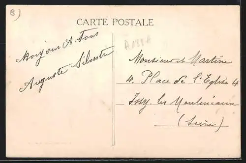 AK Camp de Mailly, L`Aviation, Aeroplane partant en Reconnaissance