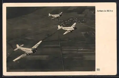 AK Flugzeuge Junkers Ju 52 /3 m im Flug