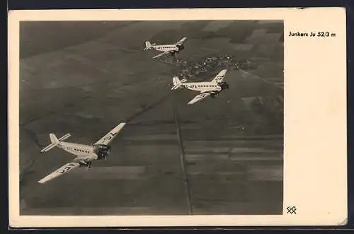 AK Flugzeuge Junkers Ju 52 /3 m im Flug