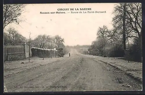 AK Sceaux-sur-Huisne, route de la Ferté-Bernard