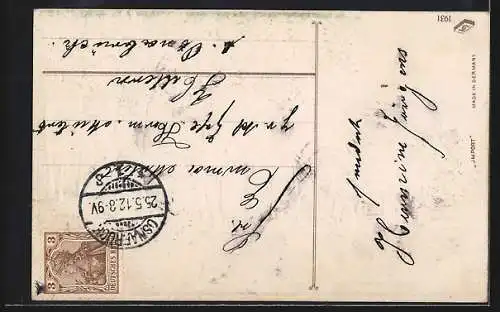 AK Familie mit Auto bei einer Rast