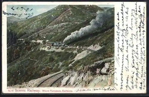 AK Scenic Railway, Mount Tamalpais, California, Eisenbahn
