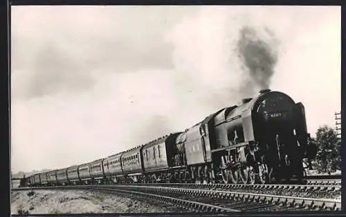 AK L. M. S. up Scottish Express, Royal Scot class No. 6109 Royal Engineer, englische Eisenbahn