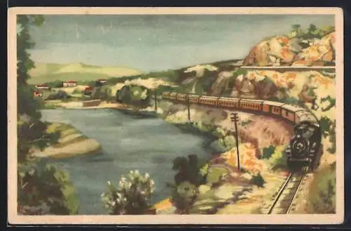 AK Tren en las sierras de Córdoba, Eisenbahn