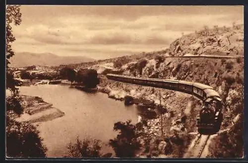 AK El tren en las sierras, Eisenbahn