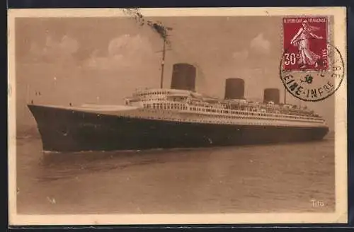 AK Dampfer Normandie der Compagnie Générale Transatlantique