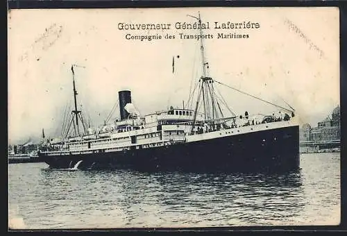 AK Dampfer Gouverneur Général Laferriére der Compagnie des Transports Maritimes