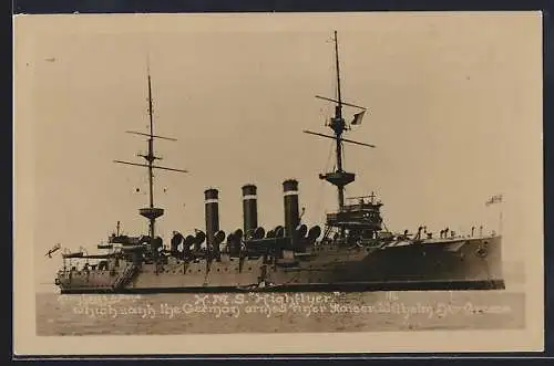 AK HMS Highflyer auf See