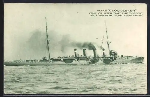 AK HMS Gloucester in Fahrt